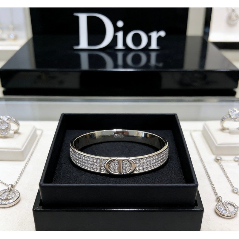 18K CD Diamond Gold Bracelet