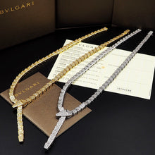 18K BV Serpenti Viper Full Pavé Diamonds Necklace