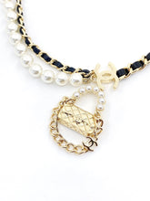 18K CC Pearl Bag Pendant Necklace