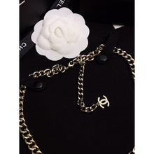 18K CC 22S Big Black Logo Necklace