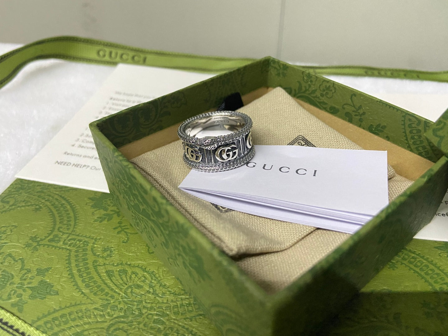Double G Snake Ring