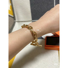 18K Her Chaîne D'ancre Enchaînée Bracelet