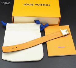 18K Louis Leather Bracelet