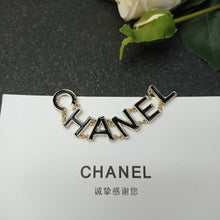 18K CC Letter Brooch