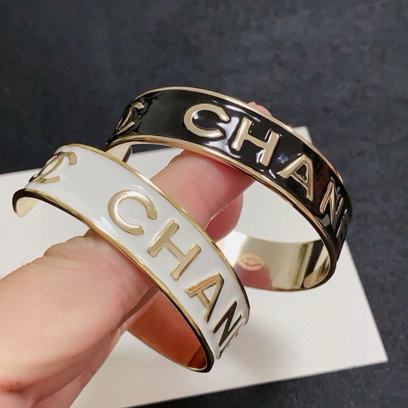18K CC Black & White Gold Bracelet