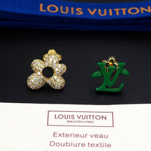 18K Louis Blossom Green Diamond Earrings