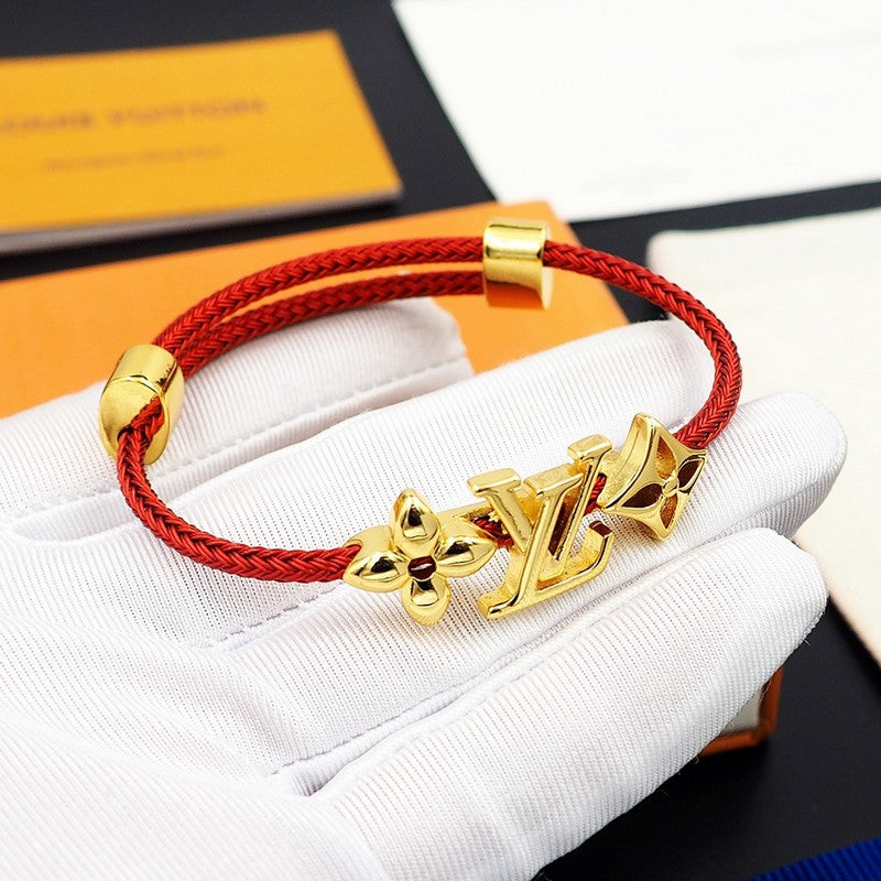 18K Louis Monogram Red Gold Bracelet