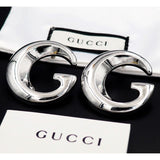 18K GG Large Gold Earrings