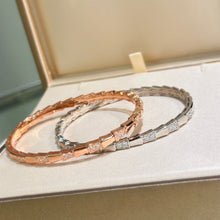 18K BV Serpenti Viper Demi Pave Diamond Bracelet