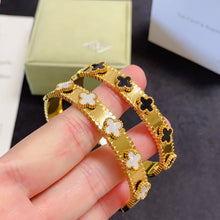 18K Perlée Clovers Bracelet