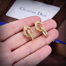 18K CD Lock Earrings