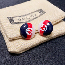 18k GUCCI Double G Color Earrings