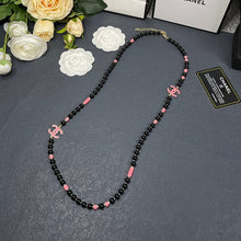 18K CC 24B Black Pearls Necklace