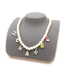 18K Dior Script Pearls Necklace