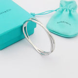 18K T Atlas x Narrow Hinged Bangle Bracelet