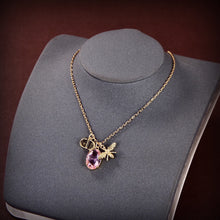 18K Petit CD Pink Crystal Necklace