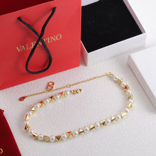 18K Vlogo Rockstud Pearls Necklace