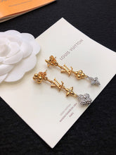 18K Louis Monogram Earrings