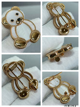 18K Lucky Animals Teddy Bear Clip Brooch