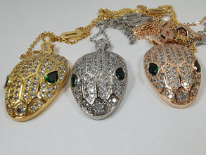 18K BV Serpenti Emerald Necklace
