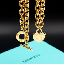 18K T Tag Chain Necklace