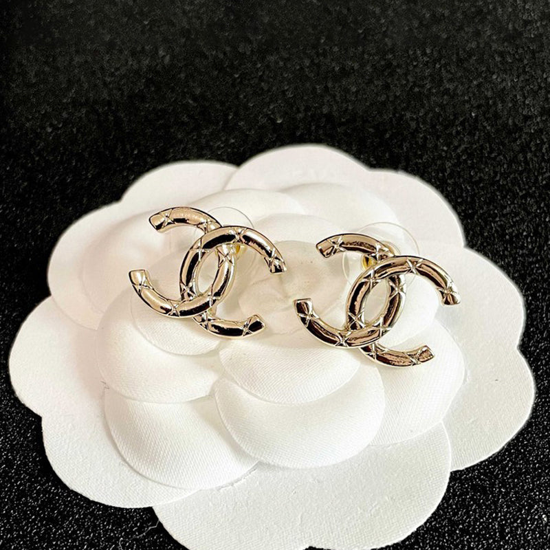 18K CC Vintage Gold Earrings
