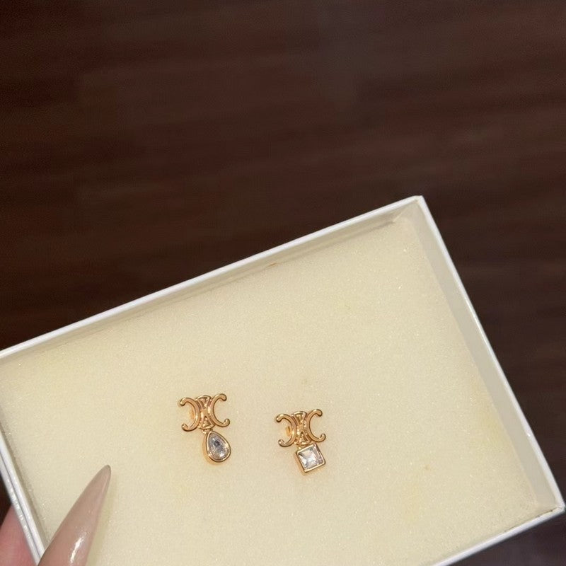 18K CE Triomphe Twinkle Gold Earrings