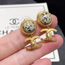 18k CHANEL CC Vintage Earrings