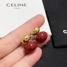 18K Triomphe Red Earrings