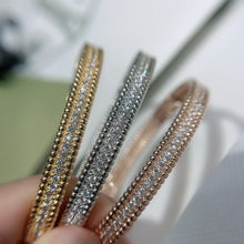 18K White Gold Perlée Diamonds One Row Bracelet