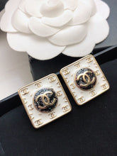 18K Vintage CC Earrings