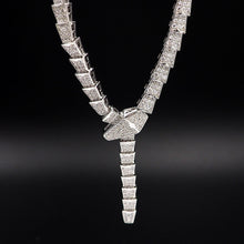 18K BV Serpenti Viper Full Pavé Diamonds Necklace