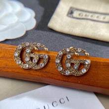 18K Double G Crystals Earrings