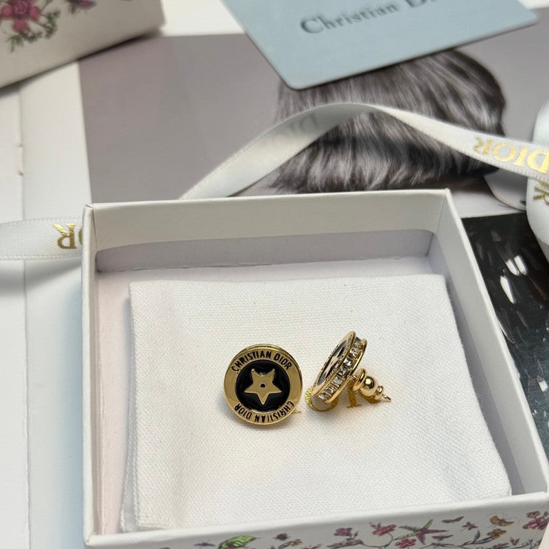 18K CD Night Code Earrings