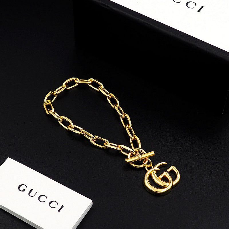 18K GG Interlocking G Gold Bracelet