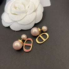 18K CD 30 Montaigne Rani Pink Pearls Earrings