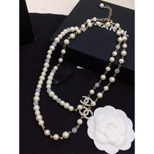 18K CC Long Pearl Necklace