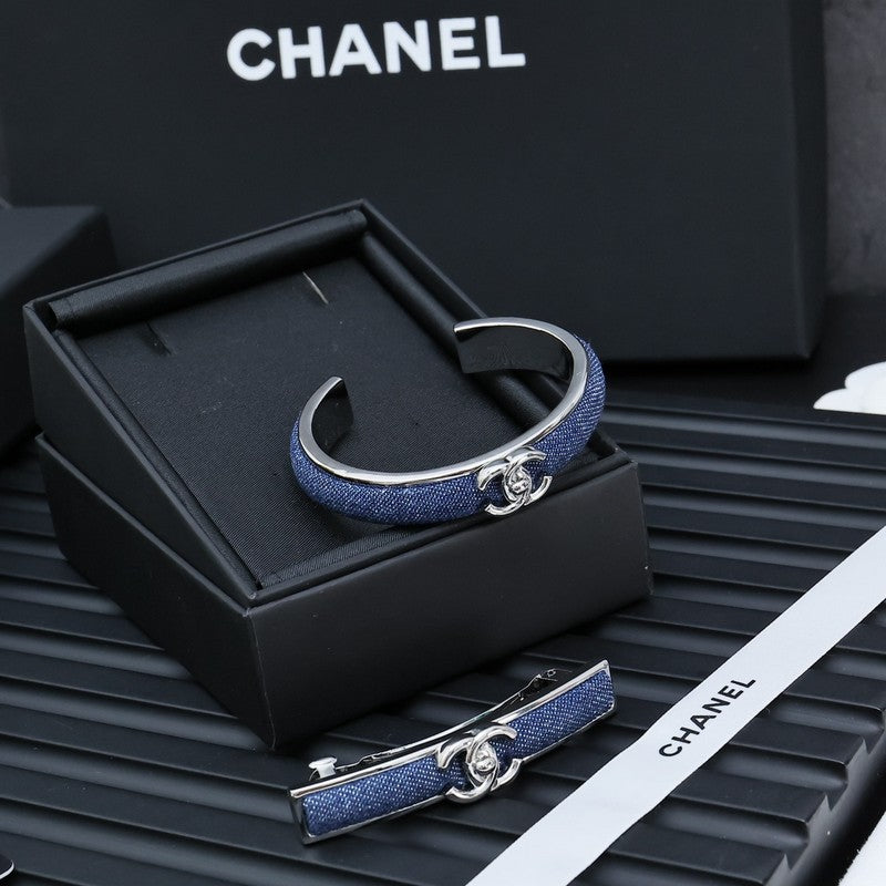 18K CC Denim Blue Cuff Bracelet