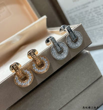 18K BV White Gold Earrings