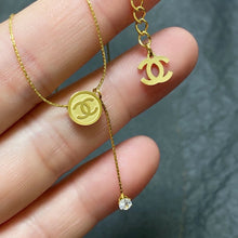 18K CC Gold Necklace