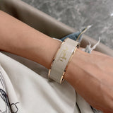 18K Enamel Cal¨¨che Wide Bangle H Bracelet