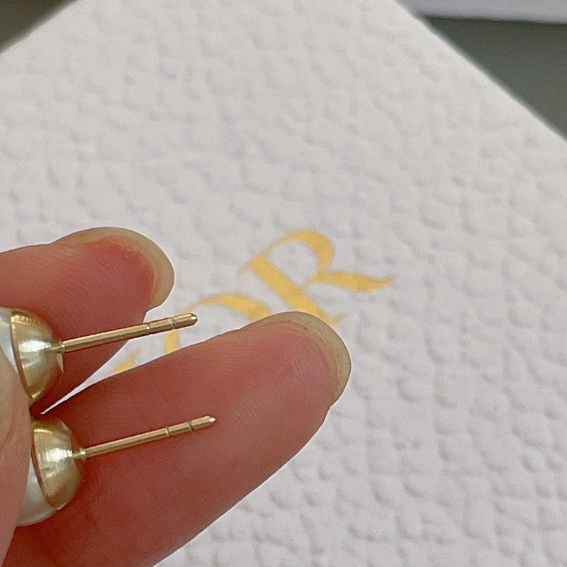 18K CD Tribales Diamond Ball Earrings