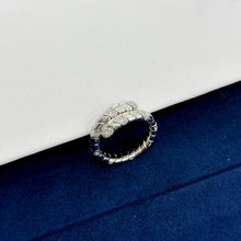 18K BV Serpenti Viper Pave Diamond Ring