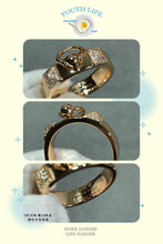 18K Collier De Chien Lock Diamonds H Ring