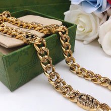 18K Double G Chain Diamond Necklace