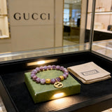 18K GG Anger Forest Violet Bead Chain Bracelet