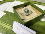Double G Feline Garden Green Ring