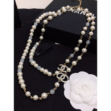 18K CC Long Pearl Necklace