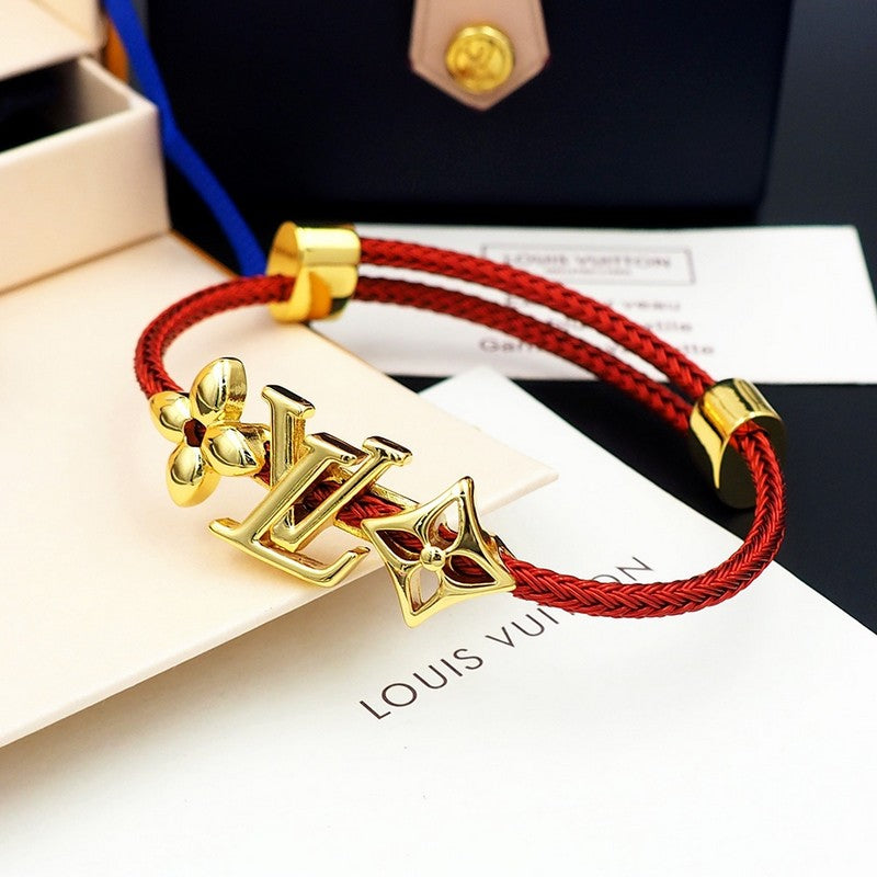 18K Louis Monogram Red Gold Bracelet