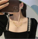 18K Double G Script Star Earrings